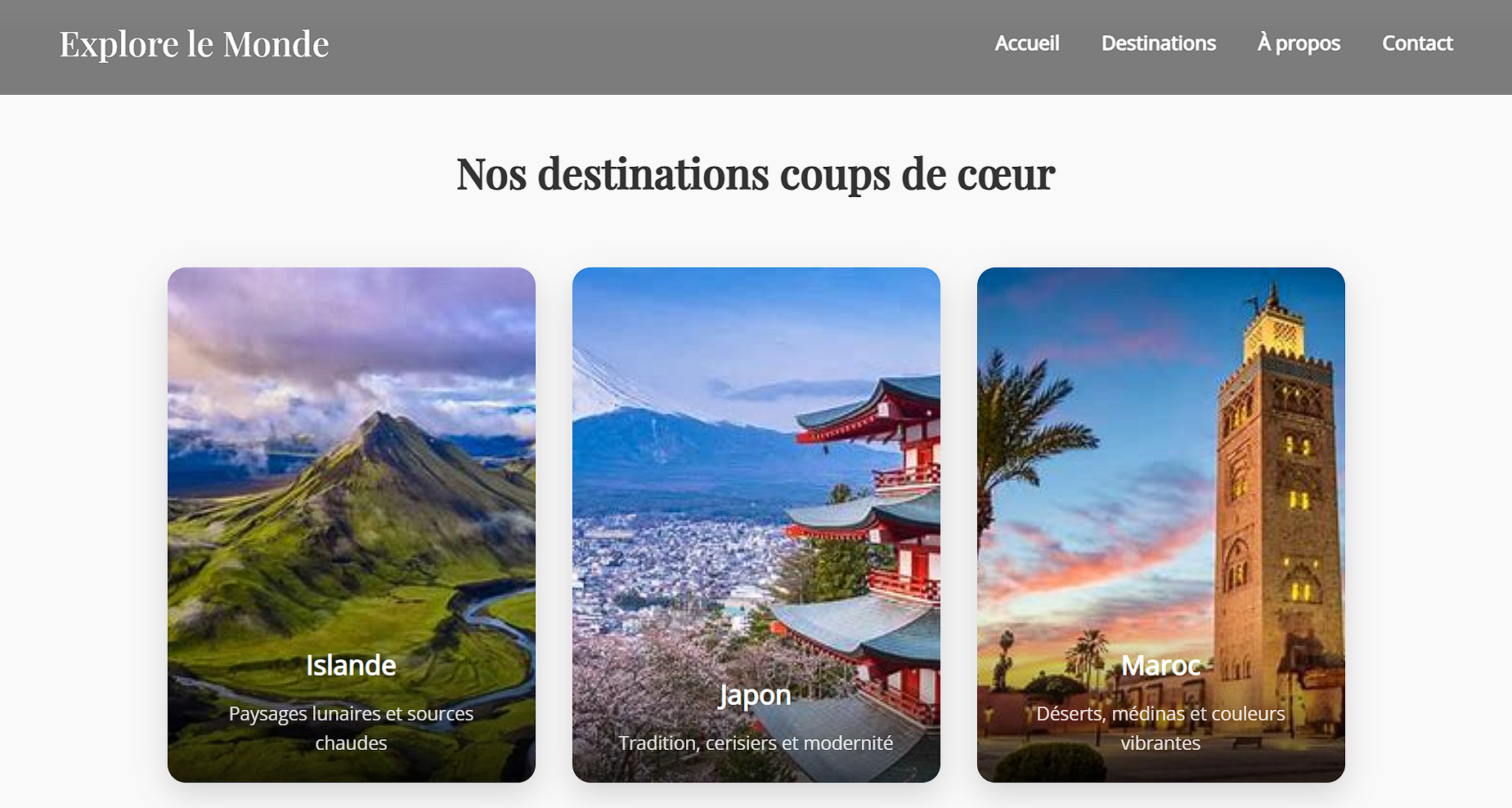 Destinations